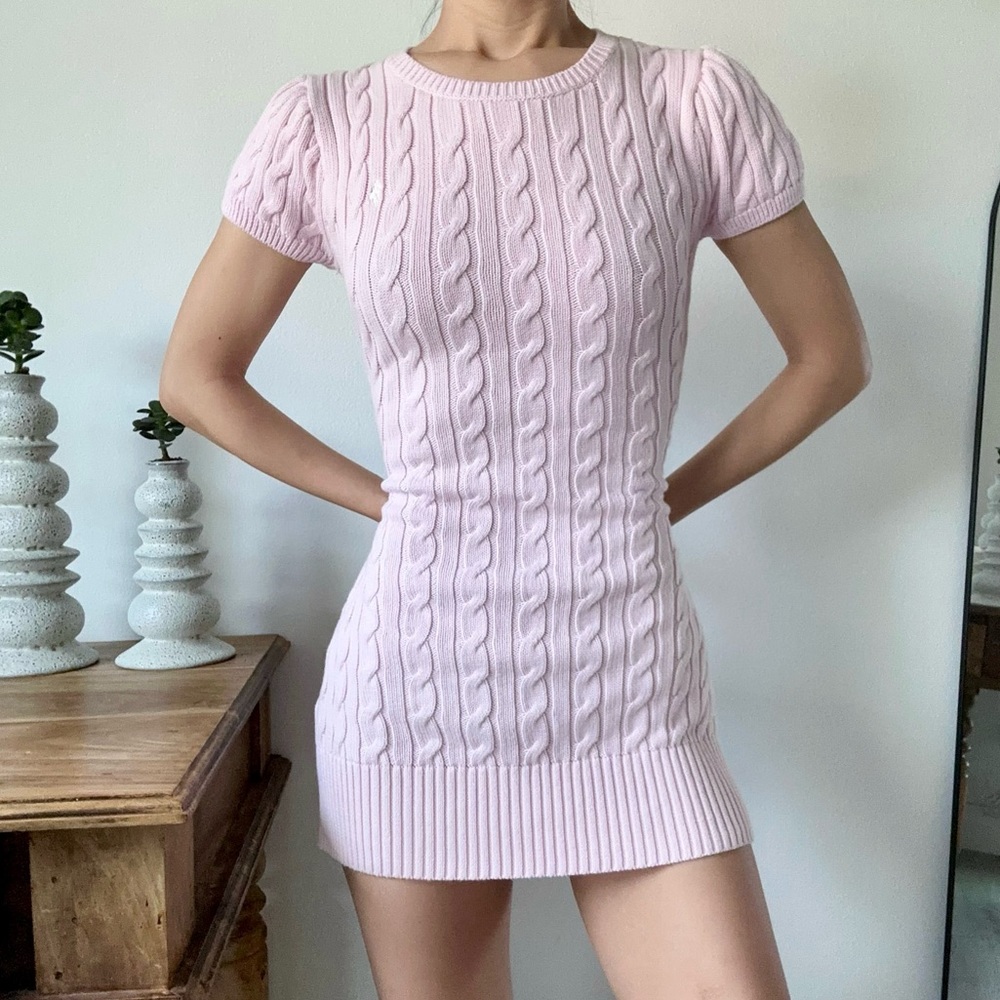 SOLD❣️ Vintage Ralph Lauren Light Baby Pink Sweater Dress